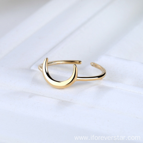 Heart Shaped Metal Silver Gold Ring Jewelry